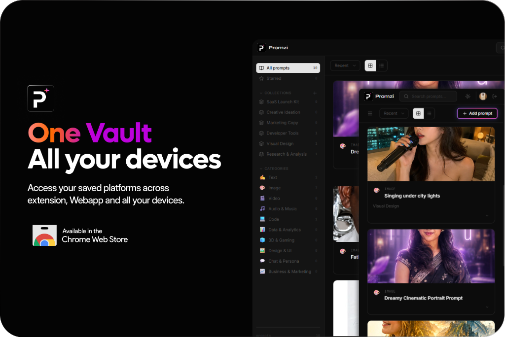 Promzi — One Vault, All your devices